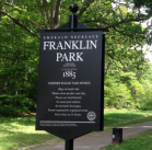 Entrance to Franklin Park off the end of Glen Road in Boston, MA - May 2014